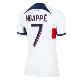 Damen Fußballbekleidung Paris Saint-Germain Kylian Mbappe #7 Auswärtstrikot 2023-24 Kurzarm